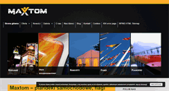 Desktop Screenshot of maxtom.com.pl