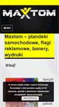 Mobile Screenshot of maxtom.com.pl