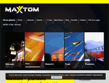 Tablet Screenshot of maxtom.com.pl